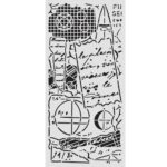 Stencil grueso cm 12X25 - A new Beginning notas