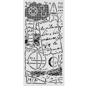 Stencil grueso cm 12X25 - A new Beginning notas