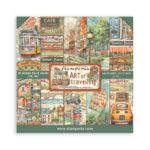 Block 30x30 de Scrapbooking 10 hojas (12"x12") 2 caras - Art of Travelling