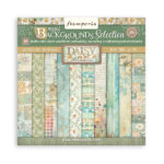 Block 30x30 de Scrapbooking 10 hojas (12"x12") 2 caras Backgrounds selection - Daisy Art