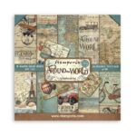 Block 30x30 de Scrapbooking 10 hojas (12"x12") 2 caras - Around the world