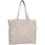 Bolso crudo con flecos crudo 35x35x12