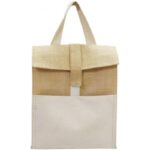 bolso termico Algodon. y  yute 23x25x16