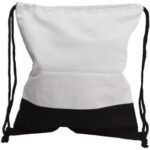 Mochila blanca y negra 33x38