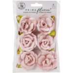 Flores prima rosas con purpurina