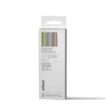 Juego de 3 rotuladores oro plata y cobre + adaptador Cricut