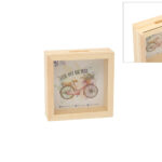 Cuadro hucha con cristal 13x13x4,2
