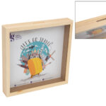 Marco con hucha y cristal 25x25x4