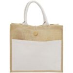 Bolso Crudo/Yute 35x33x12