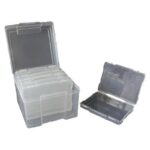 Set caja contenedora 21,4x21,8x16 cm + 6 cajas 19,5x14,5x3x