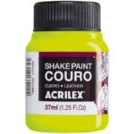 Shake paint (cuero) Acrilex 37 ml 102 amarillo limon