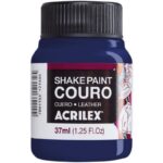 Shake paint (cuero) Acrilex 37 ml 501 azul turquesa