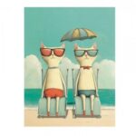 TRANSFER DTF TEXTIL 24x23cm. Cats Sunbathing