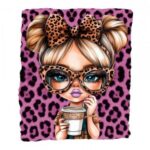 TRANSFER DTF TEXTIL 25x30cm. Leopard Girl 2