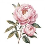 TRANSFER DTF TEXTIL 25x30cm. Precious Flowers 1