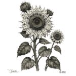 TRANSFER DTF TEXTIL BY SABELLA 25x30cm. S-002 Girasoles Lunares