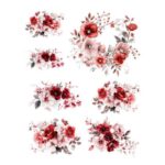 TRANSFER UV PREMIUM L 20x25cm. Ramilletes Florales 2
